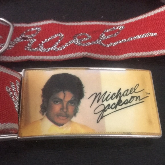 Vintage Other - Vintage 1980’s Michael Jackson belt + buckle  Lee Made in USA